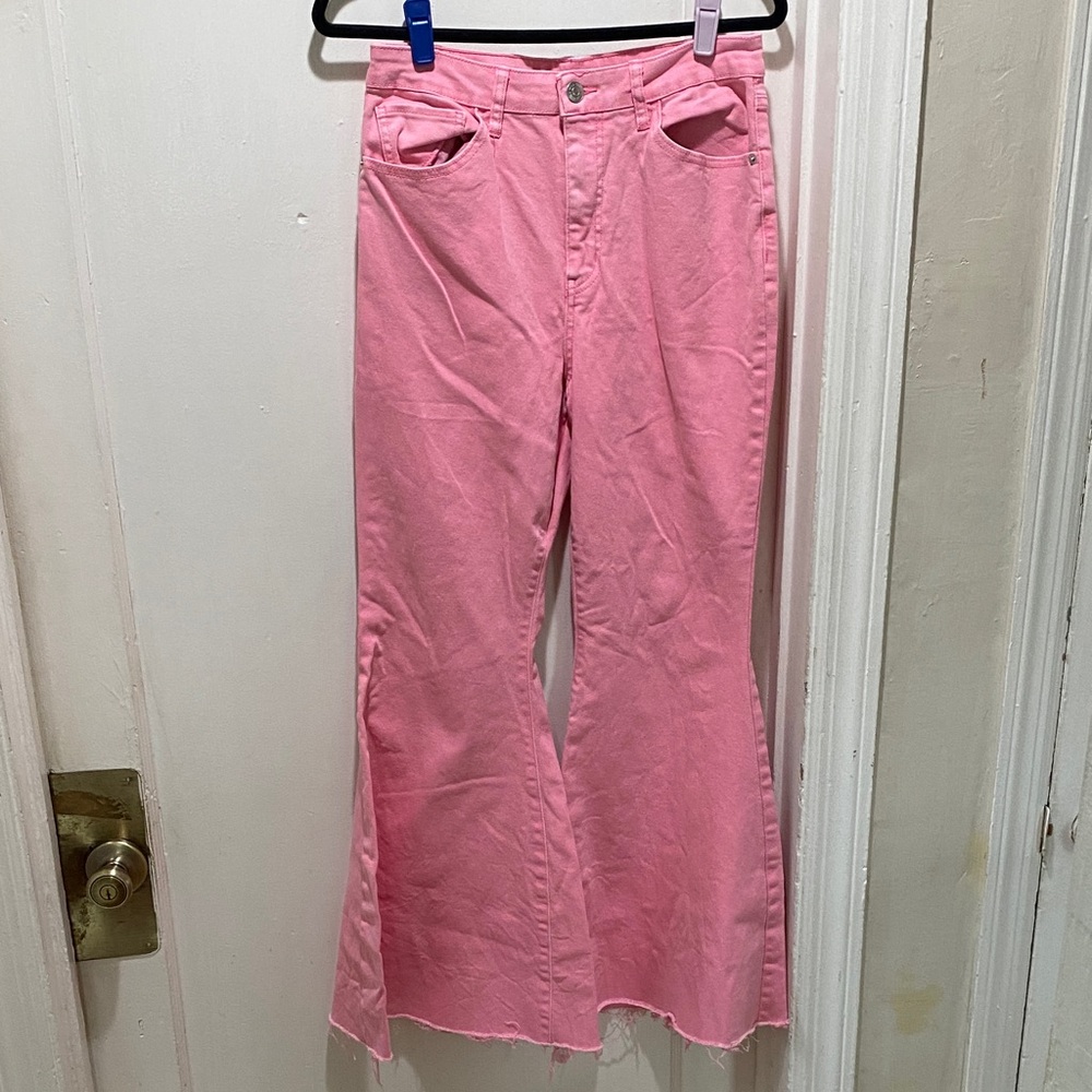 Wild Fable Bright Pink Flare Jeans